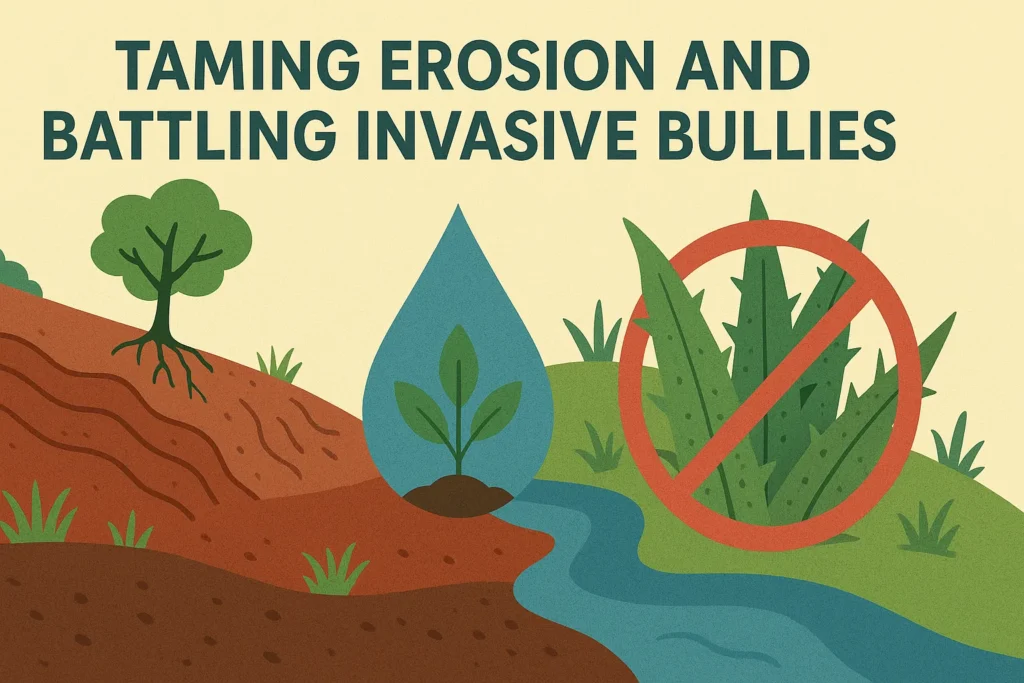 Taming Erosion and Battling Invasive Bullies